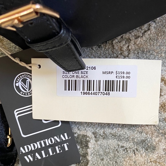 Valentino Orlandi Black Nylon Crossbody and Wallet - Picture 3 of 5